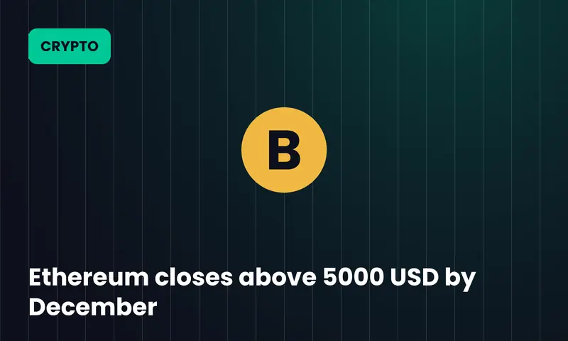 Ethereum closes above 5000 USD by December